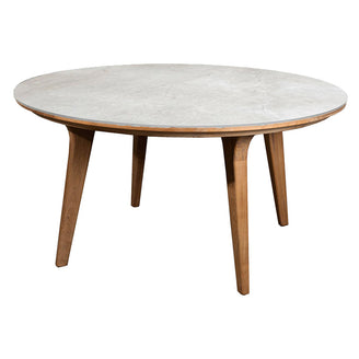 Aspect Round Teak Dining Table Base (4713606381628)