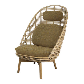 Hive Highback Chair With Teak Legs