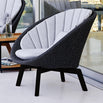 Peacock Lounge Chair with Black Aluminum Legs (7107253567548)