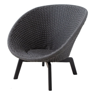 Peacock Lounge Chair with Black Aluminum Legs (7107253567548)