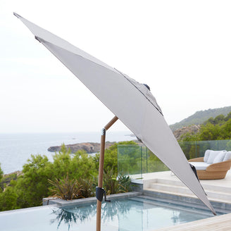 Sunshade 3 Metre Wood-Look Pole Tilt Parasol (7110538199100)