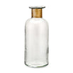 Rustic Open Necked Bottle with Brass Collar (4651881922620)