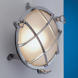 Round Brass Bulkhead Lights with External Fixing Legs (4653417889852)