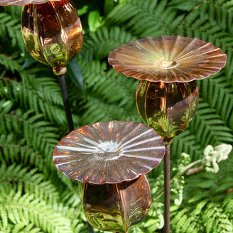 Copper Poppy Seedhead Stakes (4651875336252)