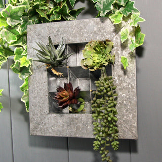 Box Frame Wall Planter - Zinc (4651875172412)