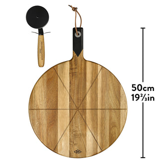 Pizza Serving Board and Cutter Set (7162678640700)