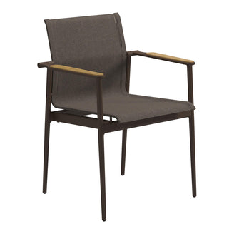 Gloster 180 Dining Chairs with Teak Arms (4734415765564)