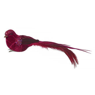 Fancy Festive Feather Bird Decorations (7152916725820)