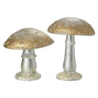 Gilded Enchanted Mushrooms - Set of 2 (7153032855612)