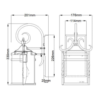 Casa Outdoor Coach Wall Lantern (6872805834812)