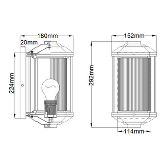 Castelle Outdoor Wall Lanterns (6872804753468)