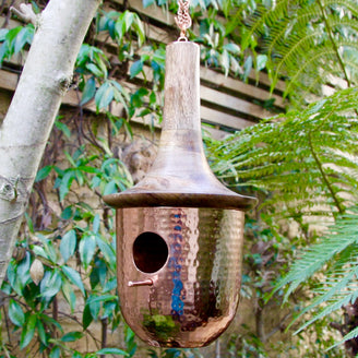 Copper and Wood Birdhouse or Feeder (4650634739772)