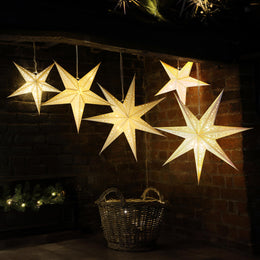 Filigree Paper Star with LED Lights