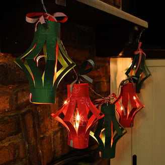 Make Your Own Festive Paper LED Lantern Garland (7163739603004)