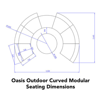 Oasis Outdoor Curved Modular Seat (4650203512892)