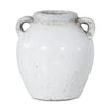 White Rustic Stone Squat Vase (7148663668796)