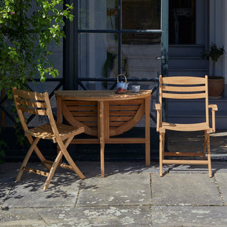 Selandia Folding Round Teak Tables (4734422351932)