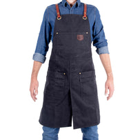 Waxed BBQ Apron with Split Leg (6584057266236)