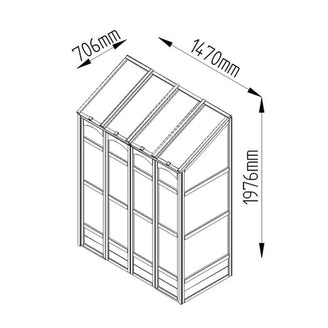 Victorian Tall Wall Greenhouse (4650850549820)