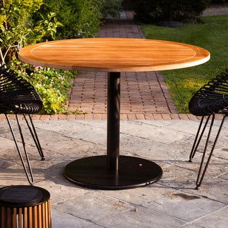 Ronda Black Round Bistro Tables (6849760460860)