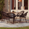 Ronda Black Round Bistro Tables (6849760460860)