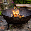 Recycled Kadai Firebowl Set with Gothic Stand (7131707342908)