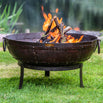 Recycled Kadai Firebowl Set with Gothic Stand (7131707342908)